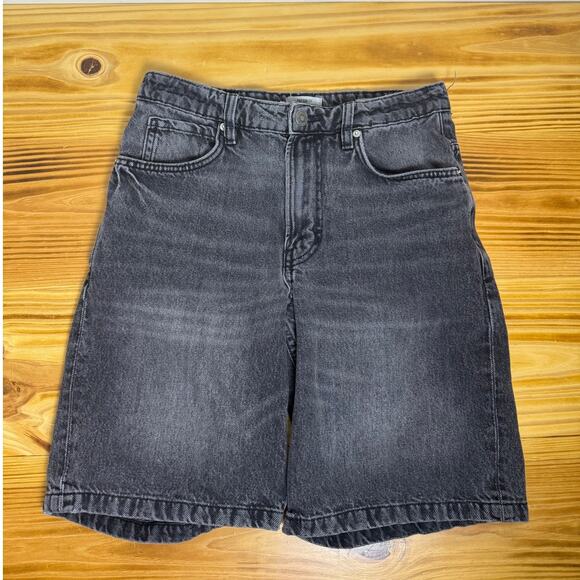 COTTON ON Baggy Denim Shorts Black Jorts. 90's/Grunge/Hip Hop. Size 28 Waist - Picture 4 of 5